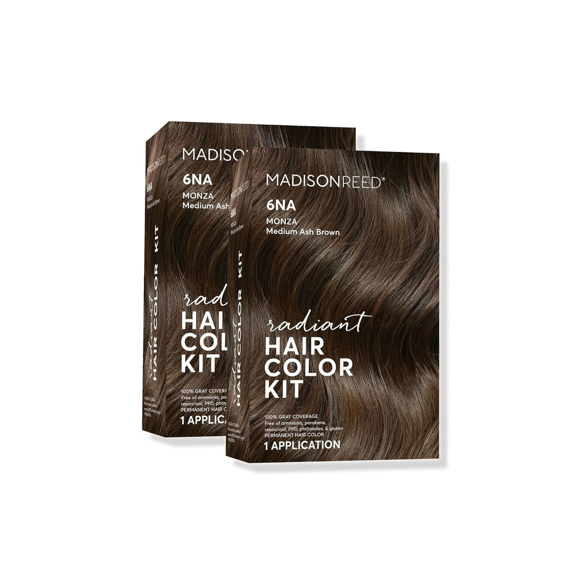 Madison Reed Radiant Hair Color Kit | 6NA Medium Ash Brown with Cool Smoky Undertones (Monza Brown)