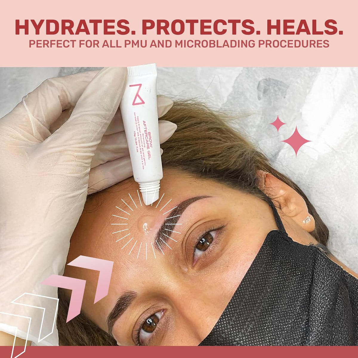 M - PACK OF 25 Brow Eyebrows Aftercare Gel Ointment For Microblading, Brows & Permanent Make Up