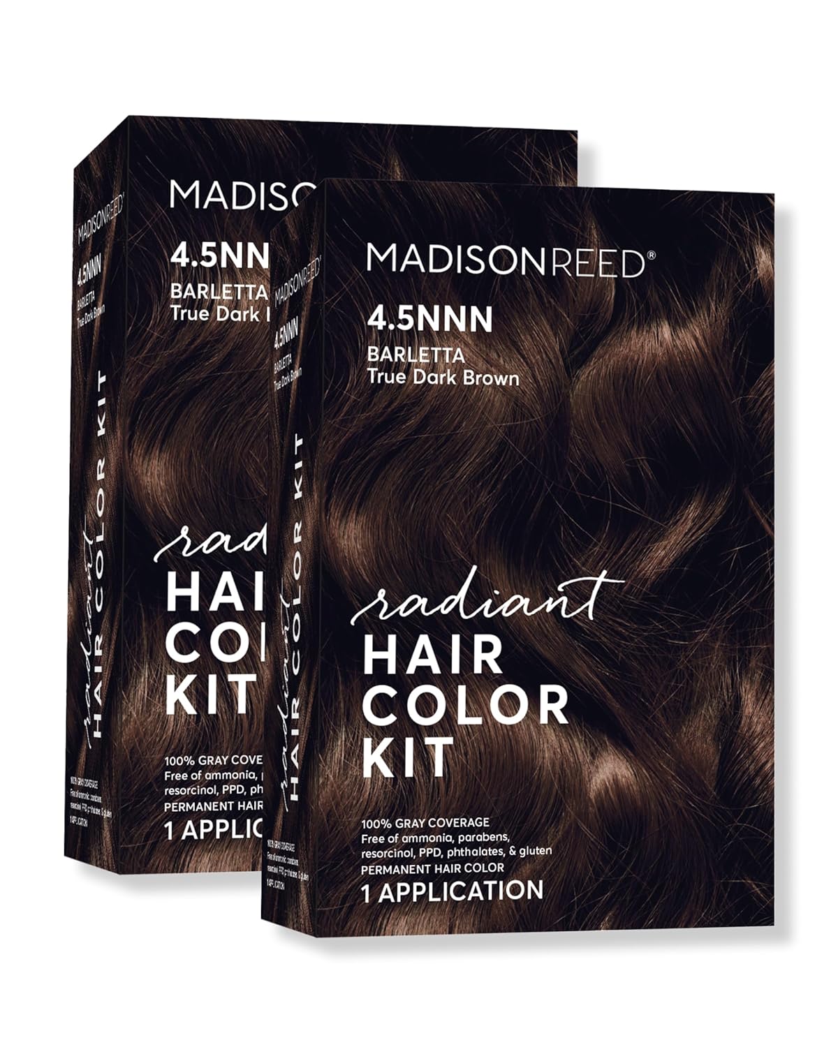 Madison Reed Radiant Hair Color Kit | 4.5NNN Darkest Brown with Warm Tones (Barletta Brown) 100%