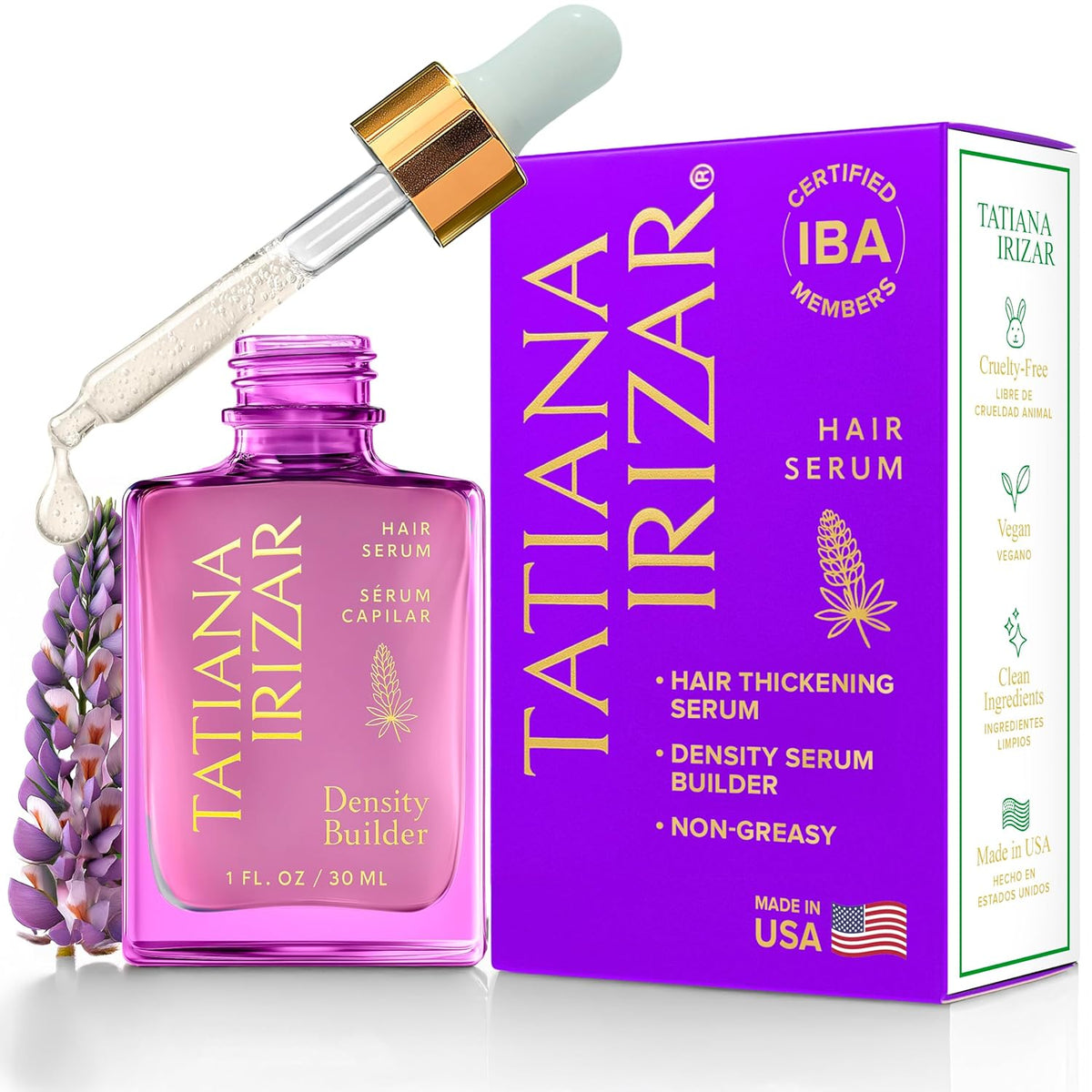 Hair Thickening Serum - Hair Density Serum Builder for Women Made in USA 30ml - Clinically Proven