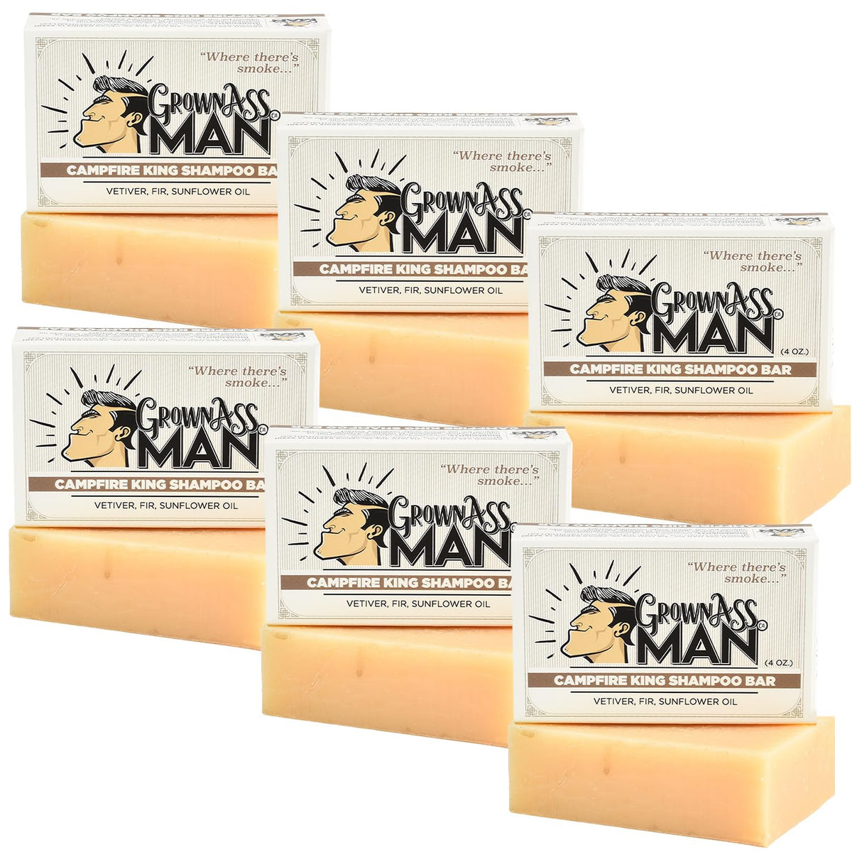 Solid Shampoo Bar Rich Lather 3 in 1: Hair, Beard & Body Wash - Plastic Free & Eco-Friendly