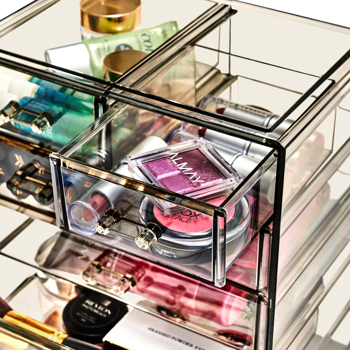Sorbus Acrylic Makeup Organizer - Organization and Storage Case for Cosmetics Make Up & Jewelry