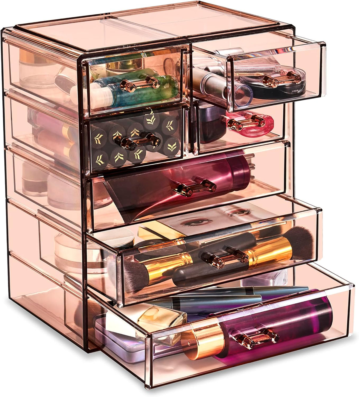 Sorbus Acrylic Makeup Organizer - Organization and Storage Case for Cosmetics Make Up & Jewelry
