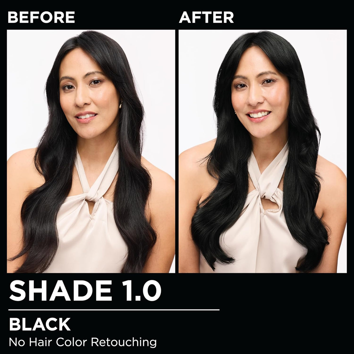 Garnier Hair Color Olia Ammonia-Free Brilliant Color Oil-Rich Permanent Hair Dye, 1.0 Black, 2