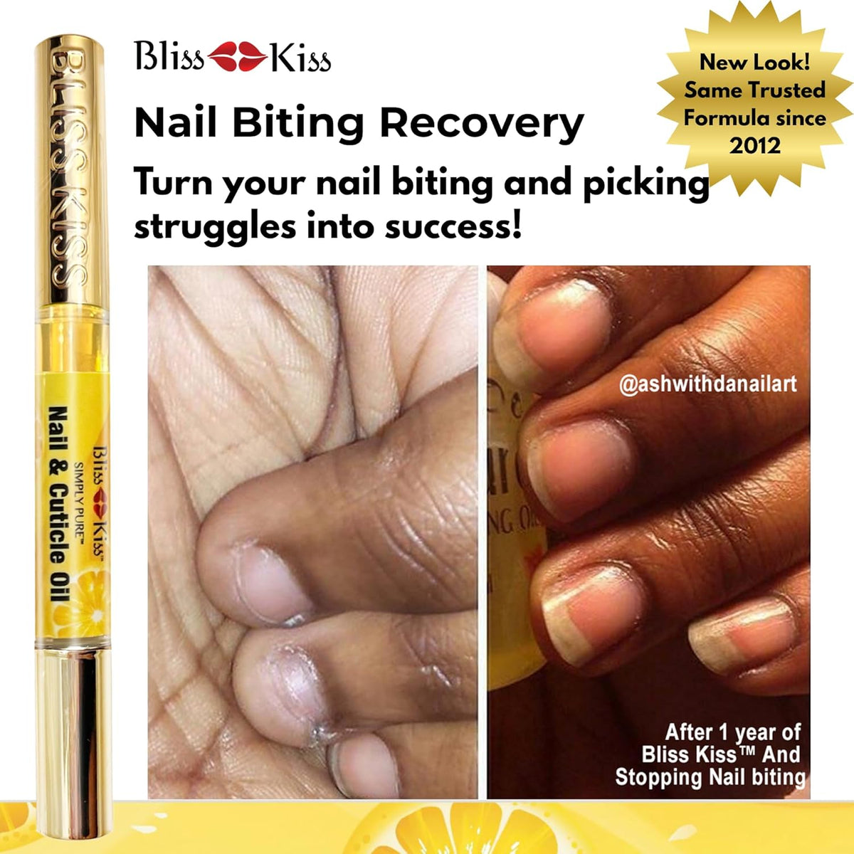 Bliss Kiss | Crisp Fragrance 4 Nail Oil Cuticle Pens w/Vitamin E & Jojoba⏤Nail Strengthener Nail