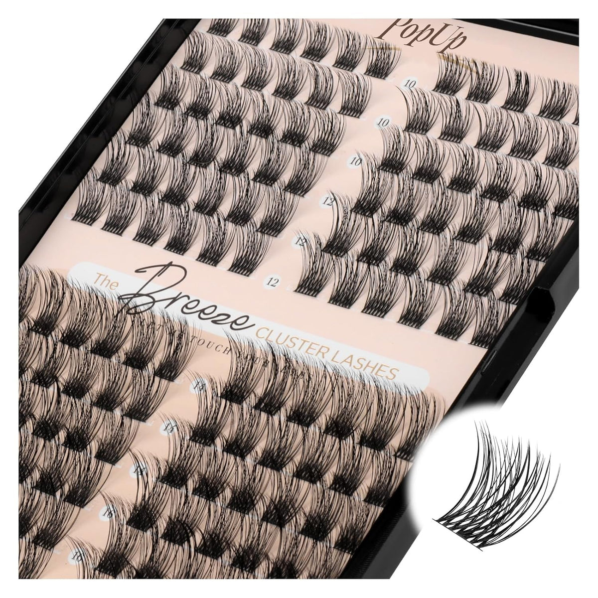 PopUp Lash Clusters, DIY Eyelash Extensions Mega Volume Individual Lashes Eyelash Clusters