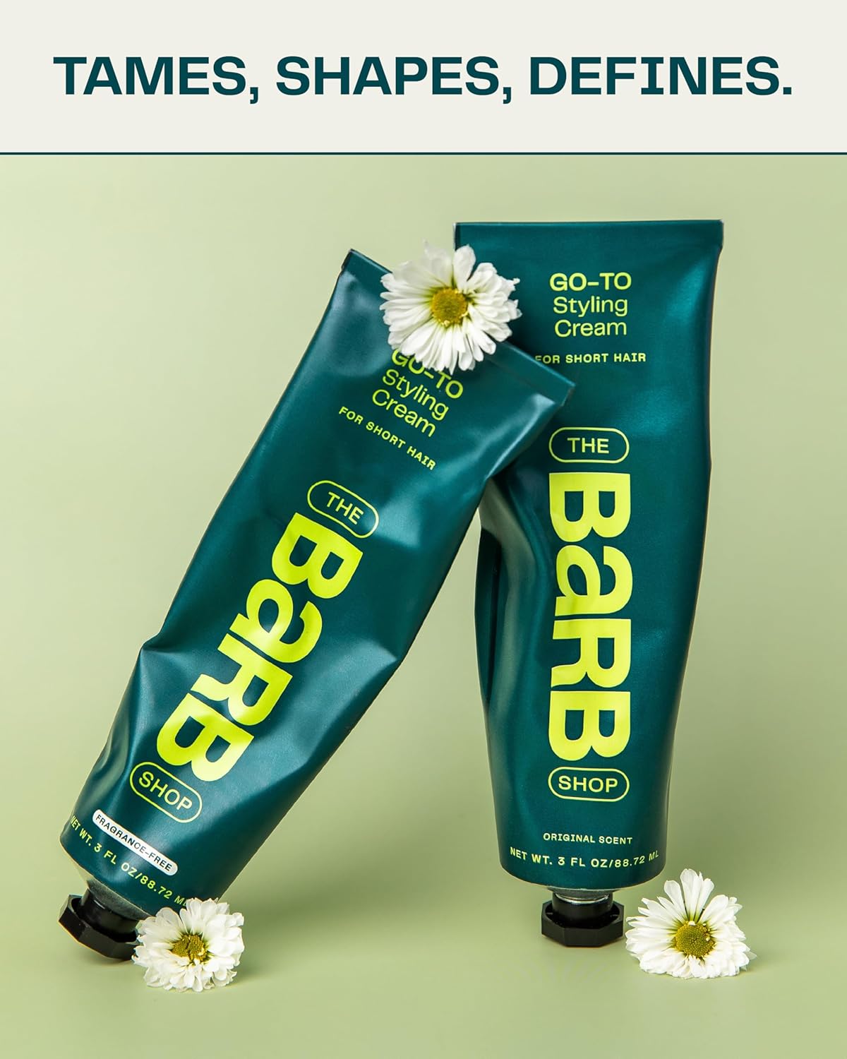 Barb Styling Cream for Women and Men - Soft Hold Hair Styling Cream for Curl Definition and Frizz