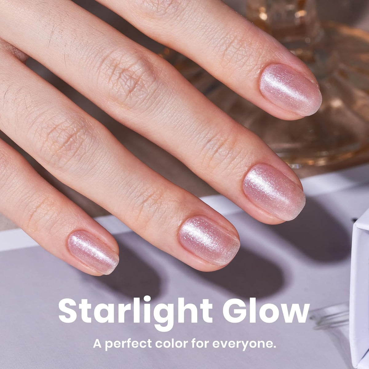 Beetles Pearl Nail Polish - Natural Nail Polish Illuminating Nail Concealer Fast Dry Quick Nail