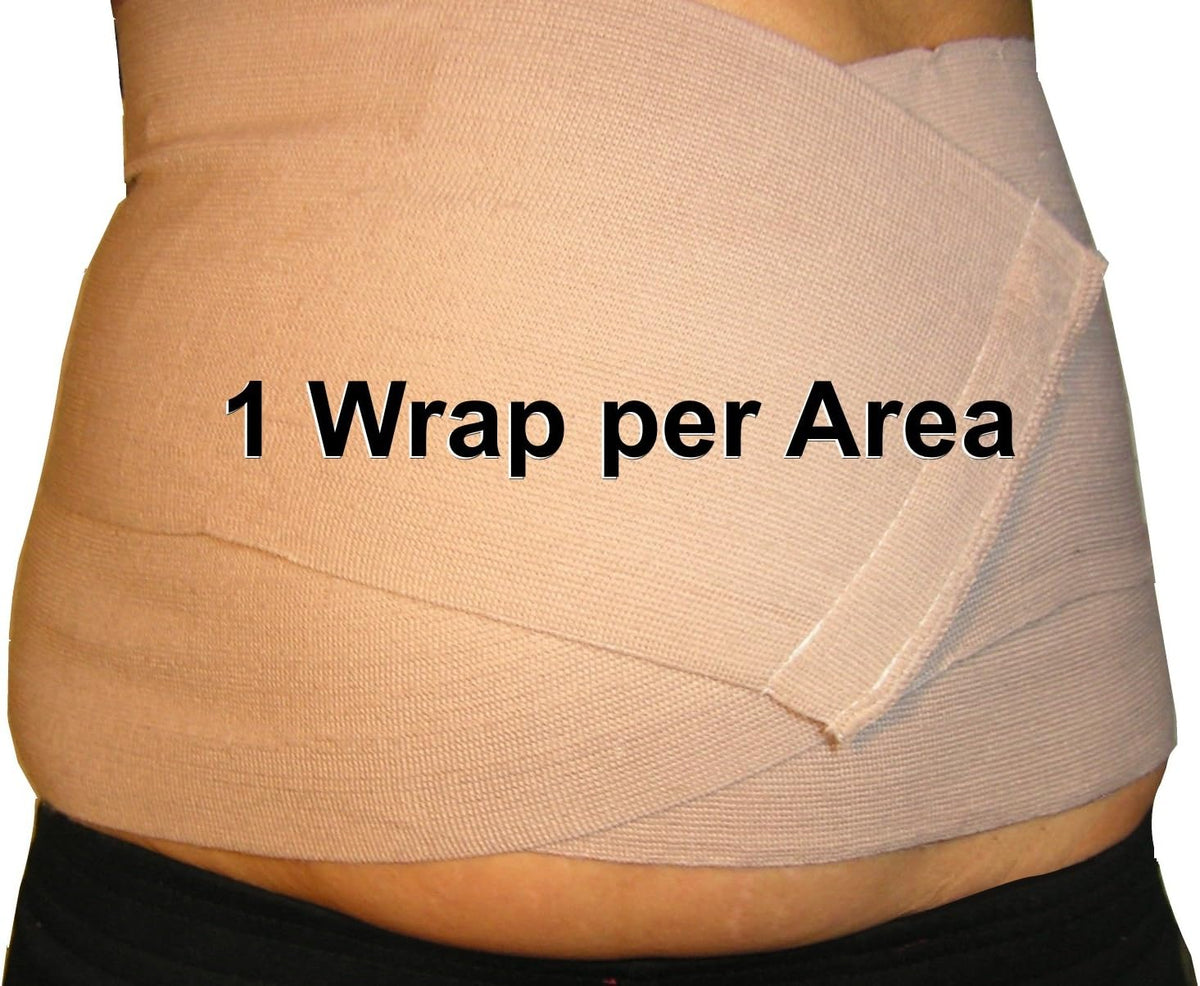 Neutripure Body Wrap Support - Elastic Stretch Bandages - Washable and extra wide (Pack of 3)