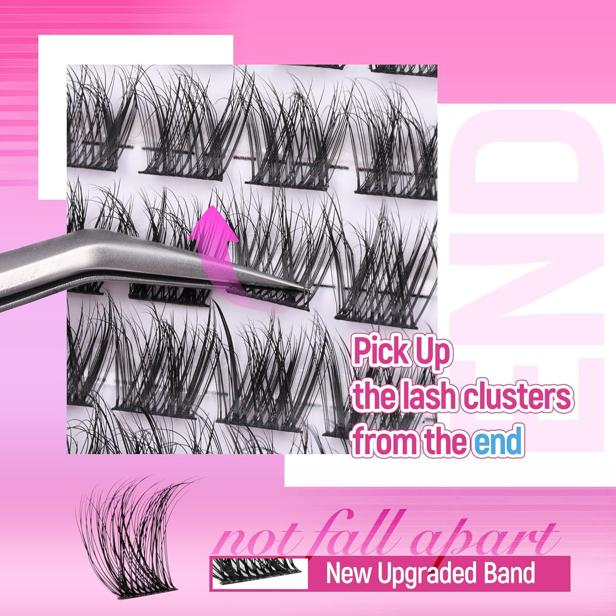 Ruairie Lash Clusters Wispy Eyelash Cluster Eyelash Extensions 154pcs Full Volume Cluster Lashes