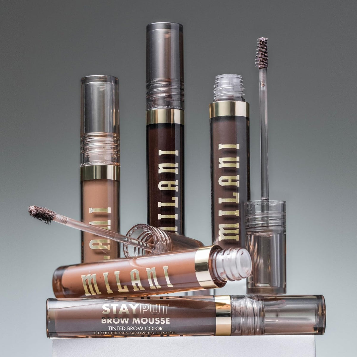 Milani Brow Tint- Stay Put Tinted Brow Mousse, Nourishing, High-Pigment infused with Shea Butter