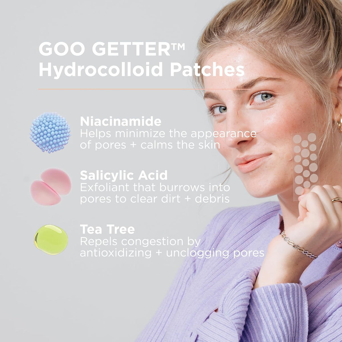 ZitSticka Pimple Patches for Face and Body, Goo Getter Hydrocolloid Patches to Cover Zits &