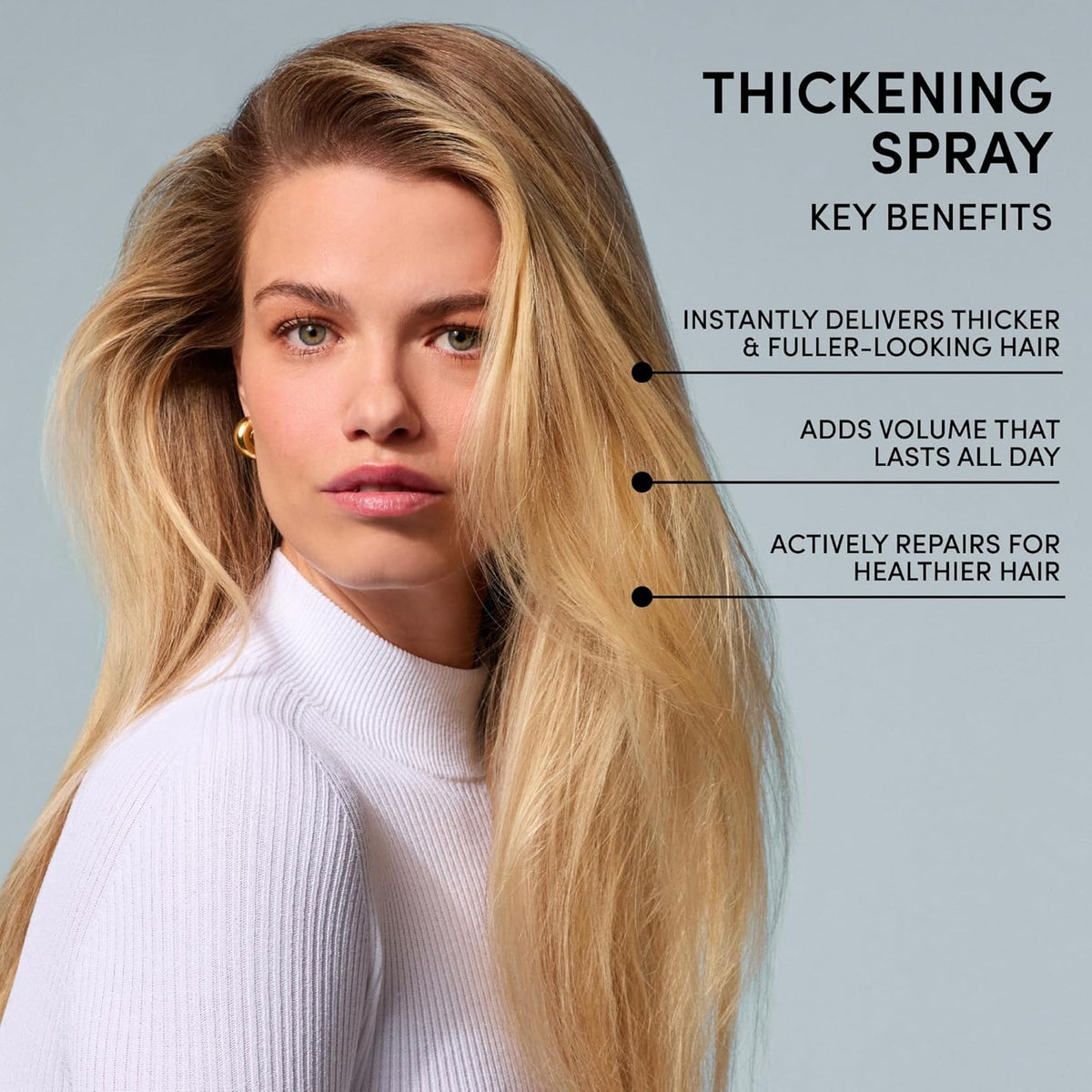 OUAI Hair Thickening Spray - Thickening & Volumizing Spray for Instantly Thicker, Fuller-Looking