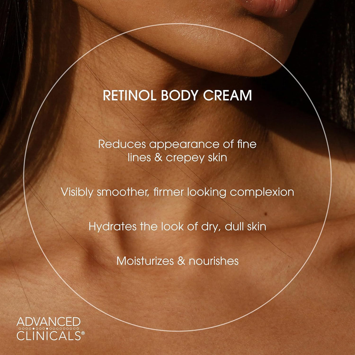 Advanced Clinicals Retinol Body Lotion + Collagen Body Oil 2pc Skincare Set For Women & Men |