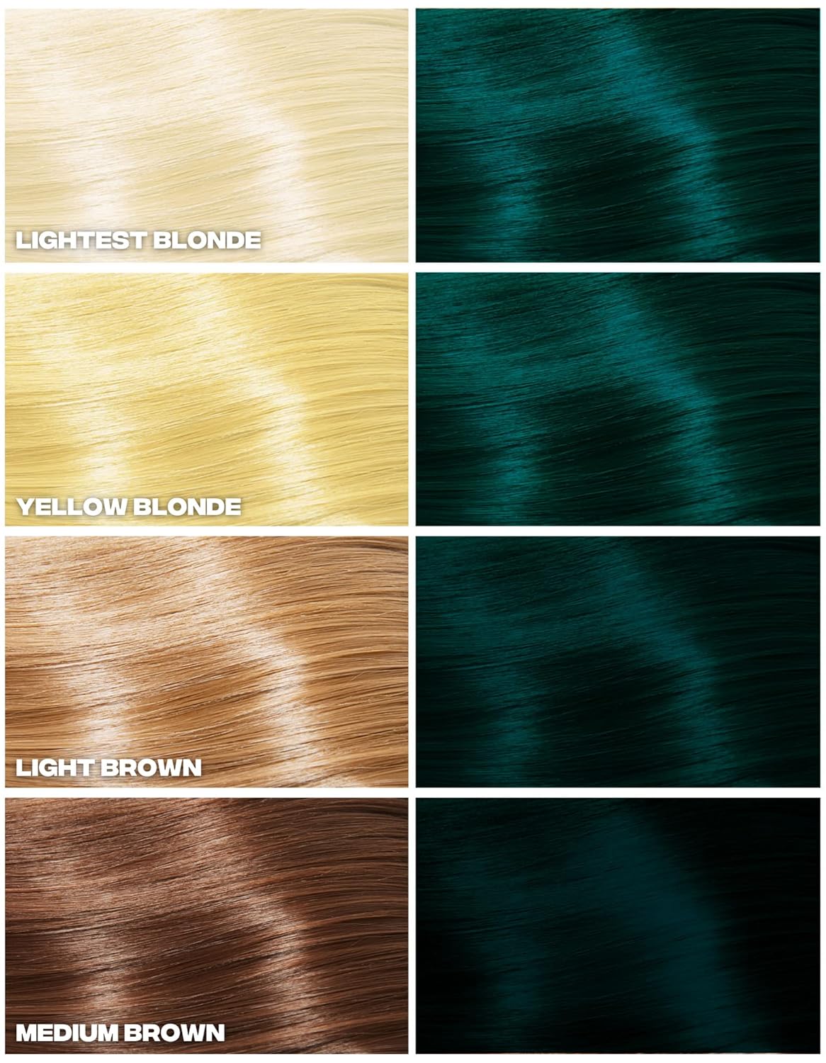 Good Dye Young Semi-Permanent Hair Color, Vegan and Cruelty-Free Green Hair Dye, Last up to 24