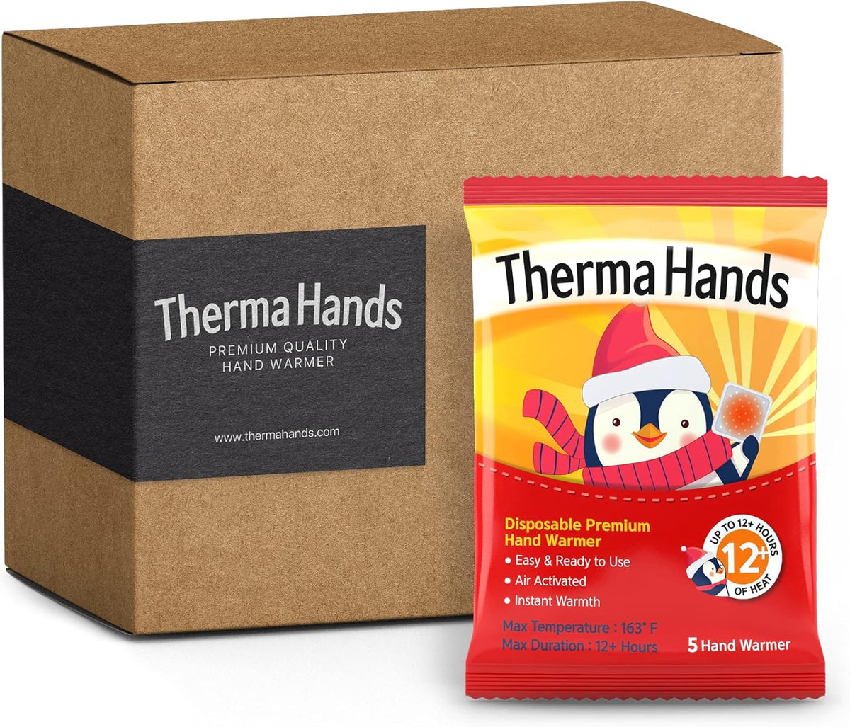 Hand Warmers - Premium (Size: 3.5 inch x 4 inch, Duration: 12+ Hours, Max Temp: 163 F)