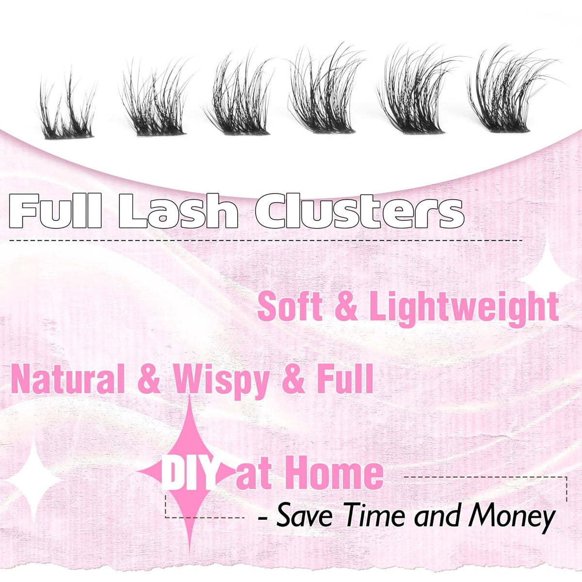 Lash Clusters Volume Eyelash Clusters Eyelash Extensions 168pcs DIY Individual Lashes Extensions