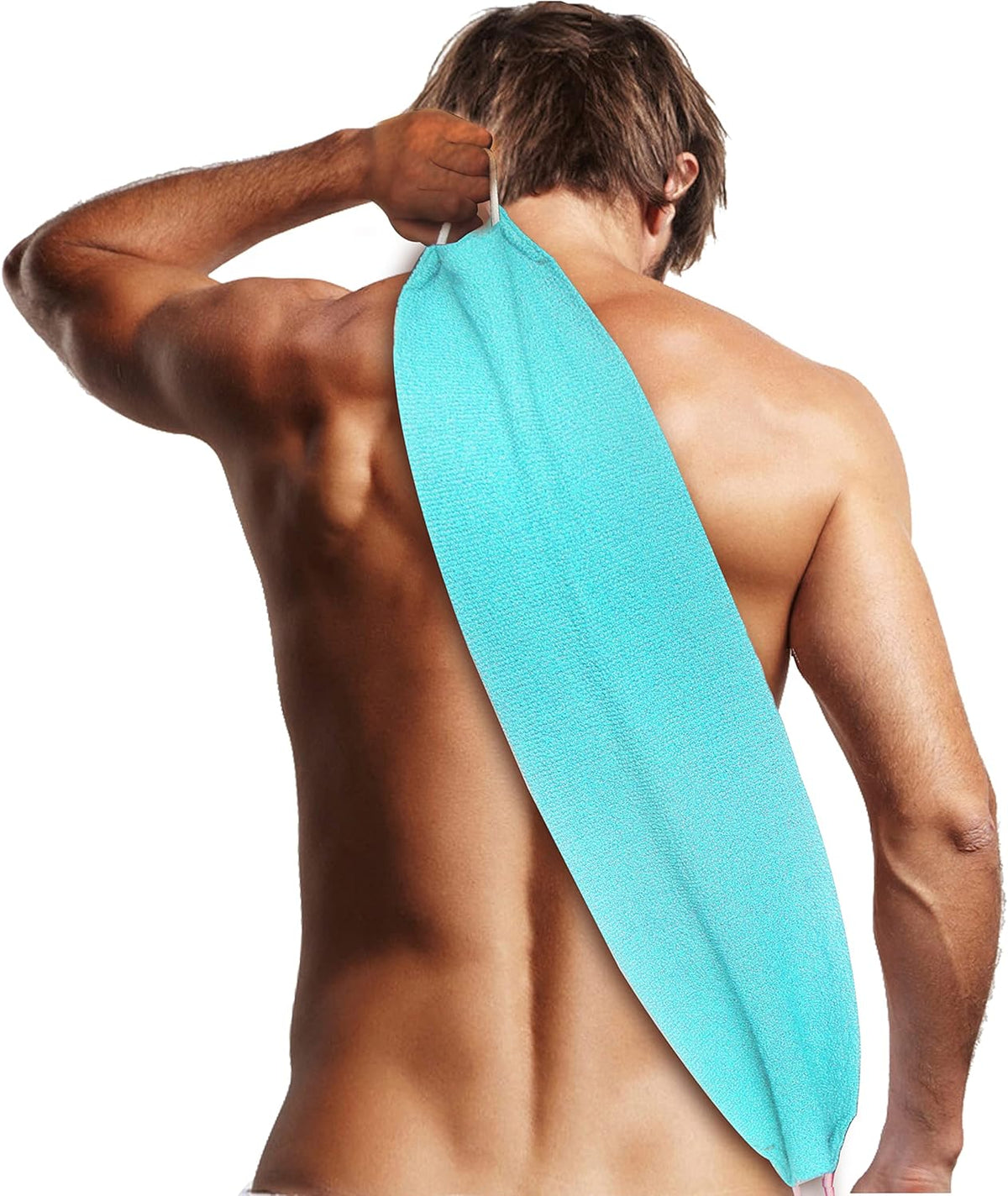 Evridwear Exfoliating Back Scrubber with Handles Two Sides for Body Shower Deep Cleans Skin