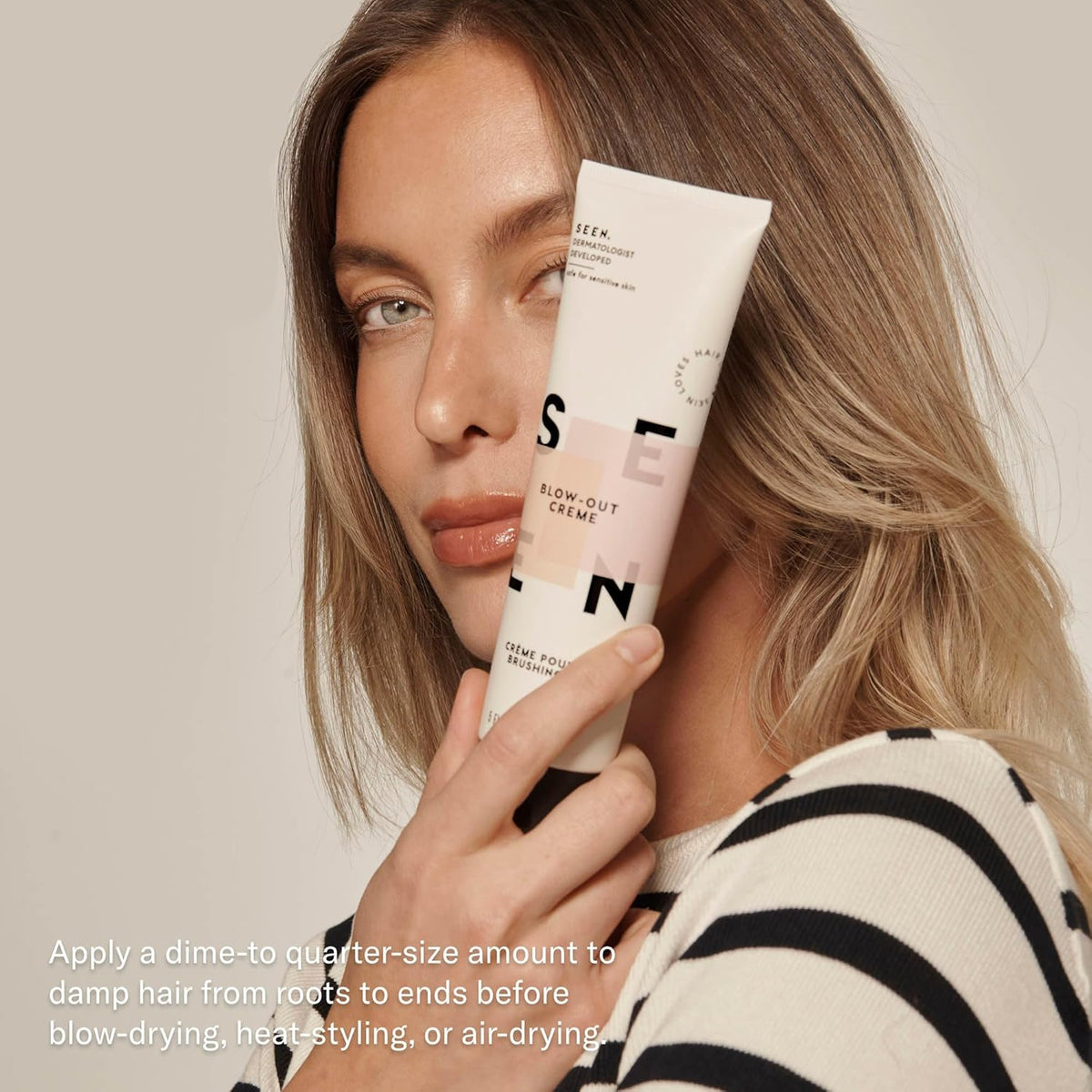 SEEN - Blow-Out Creme - Scented - Non-Comedogenic & Sulfate-Free Blow Out Hair Cream- Reduces