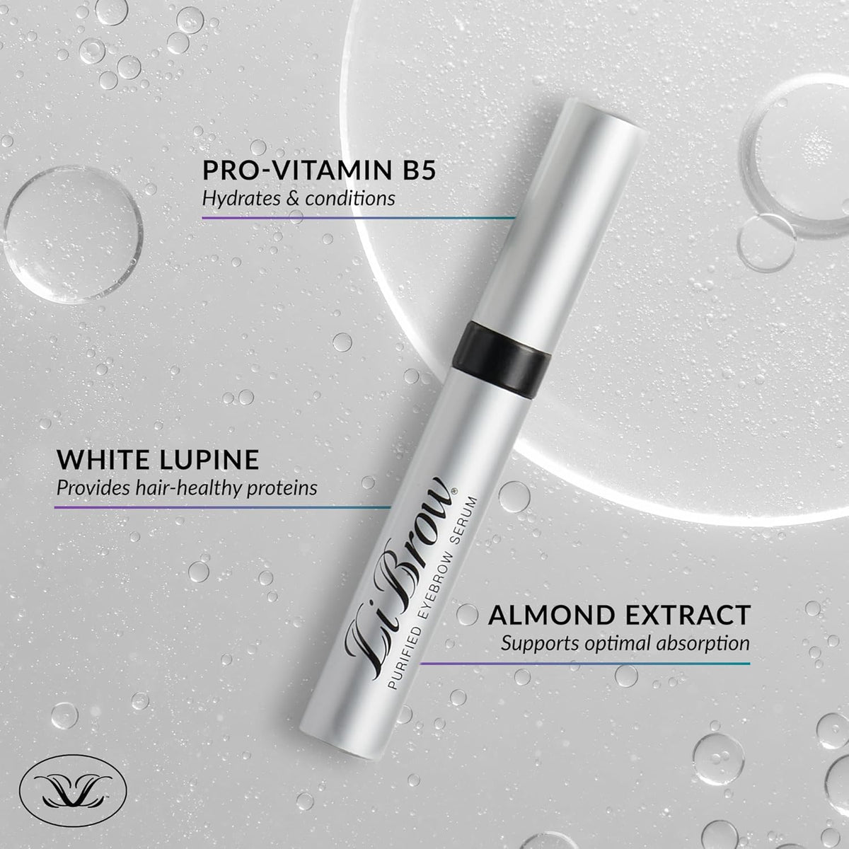 LiBrow Purified Eyebrow Serum XL to Grow Darker, Fuller, Thicker-Looking Brows - Natural Botanical