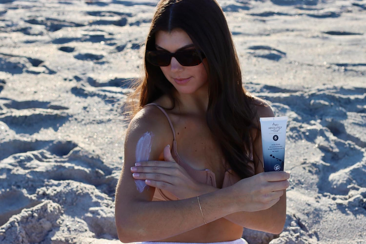 SPF 8 Mineral Sunscreen - Water Resistant Moisturzing Lotion for Body & Face - Non-Nano Zinc Oxide