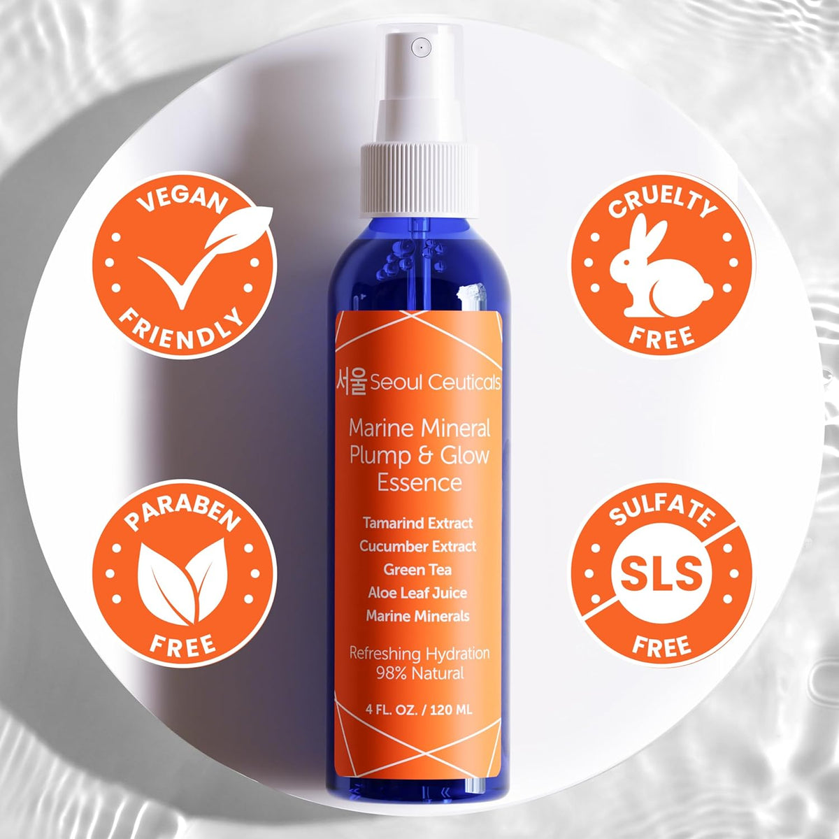 SeoulCeuticals Korean Skin Care Essence Toner - K Beauty Skincare Spray Mist For Face Contains
