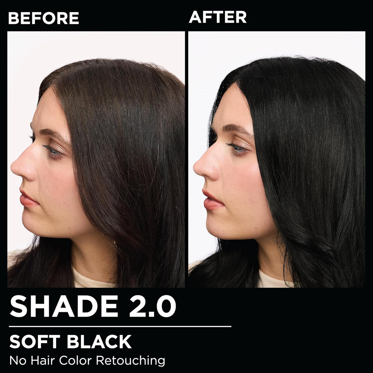 Garnier Hair Color Olia Ammonia-Free Brilliant Color Oil-Rich Permanent Hair Dye, 2.0 Soft Black, 2