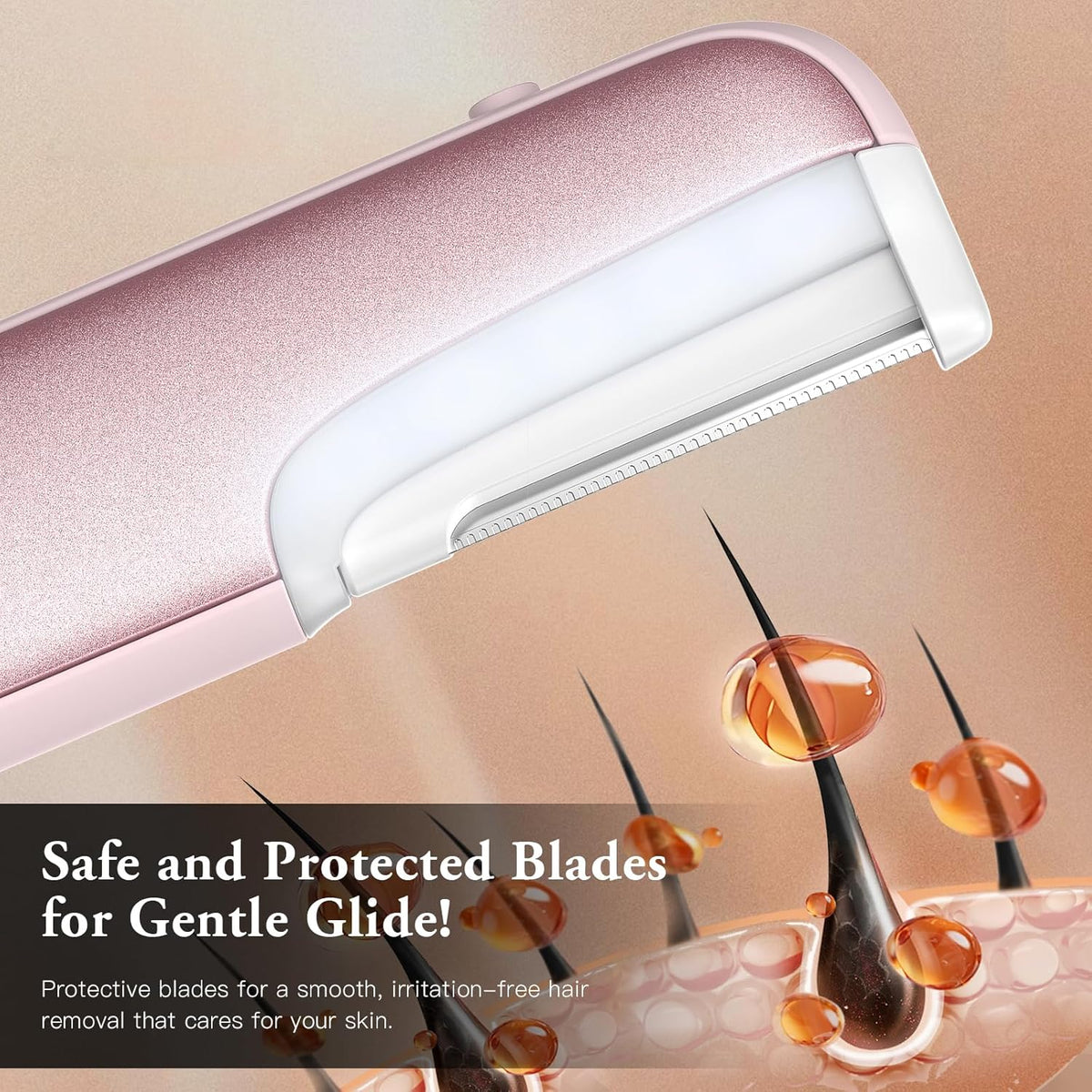 Dermaplaning Tool for Women Face - Edge Technology Sonic Dermaplane Razor for Facial Exfoliation &