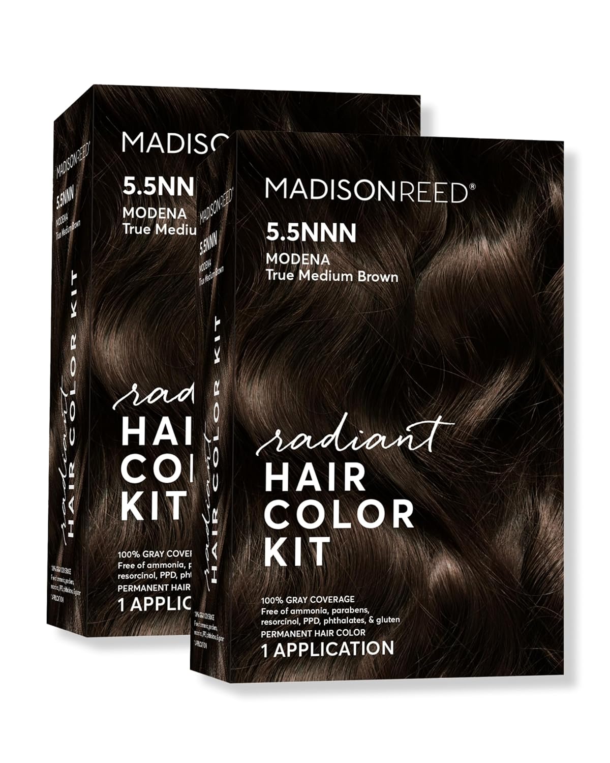 Madison Reed Radiant Hair Color Kit | 5.5NNN Dark Brown with Warm Golden Tones (Modena Brown) 100%
