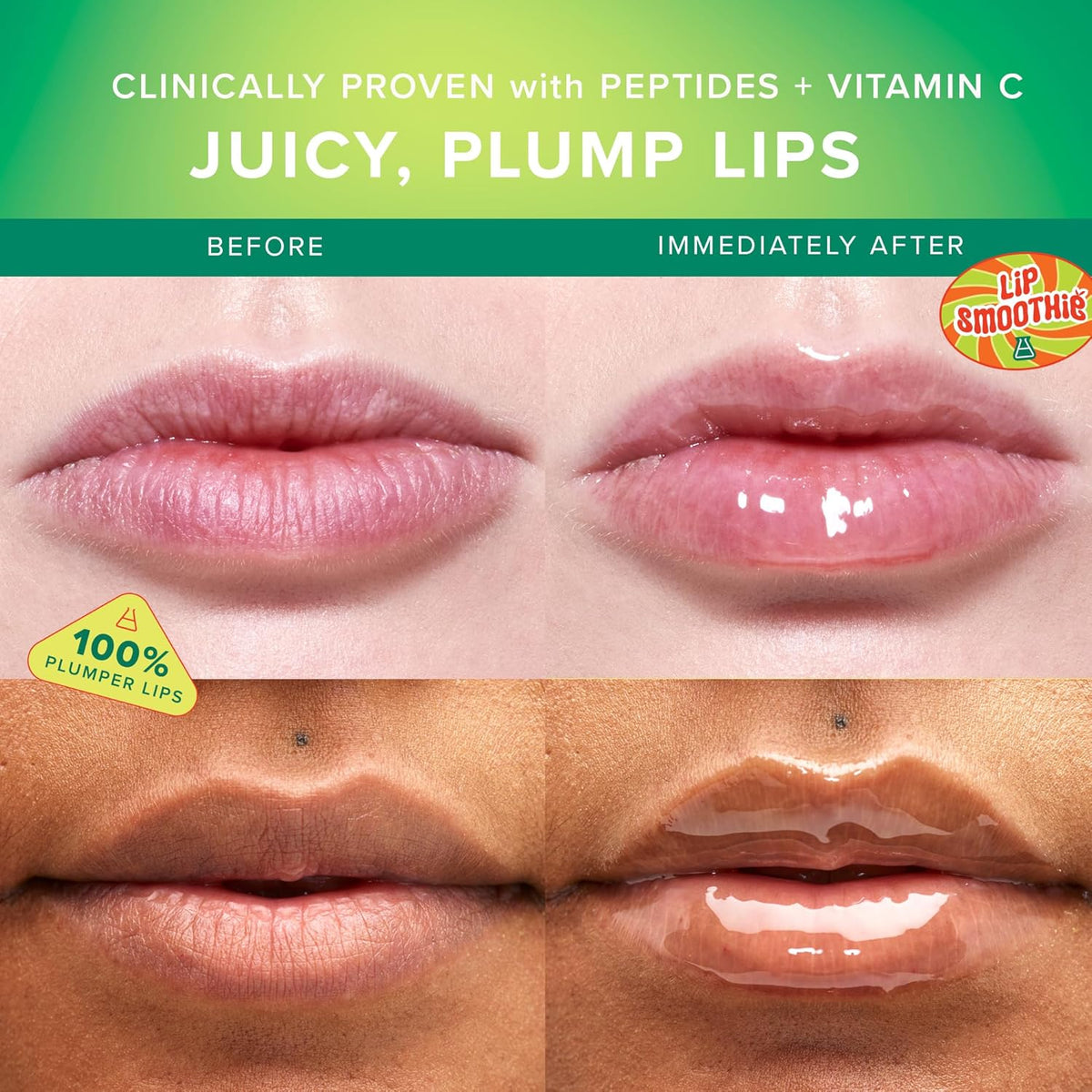 Farmacy Peptide Lip Smoothie - Hydrating Lip Balm with Vitamin C to Visibly Plump & Smooth Lines