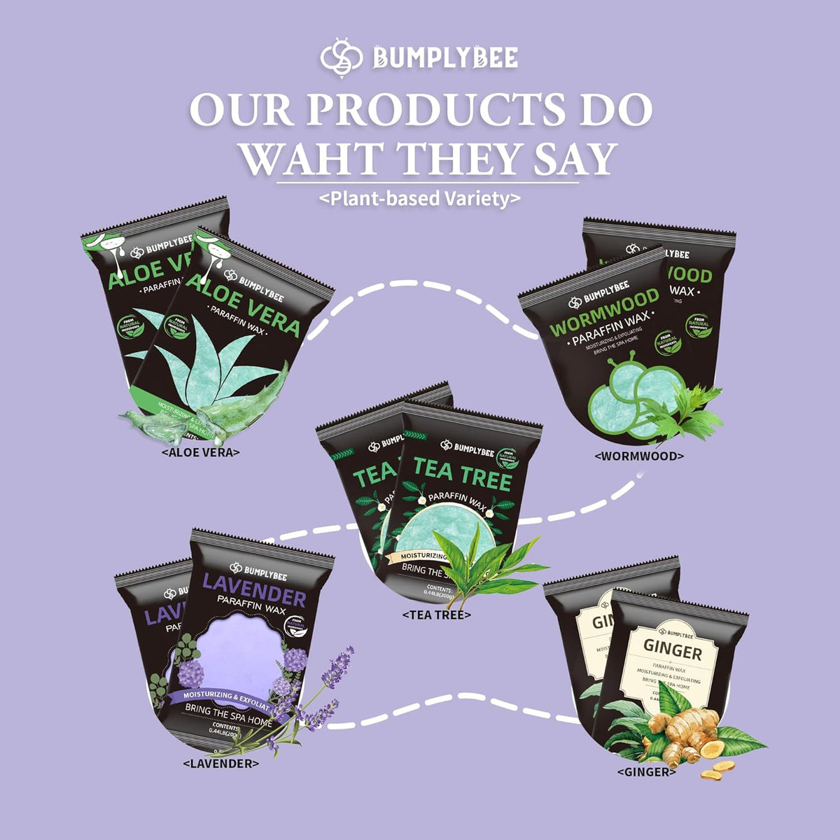 Paraffin Wax for Hand and Feet, 10 Pack Lavender Paraffin Wax Refills for Paraffin Wax Machine