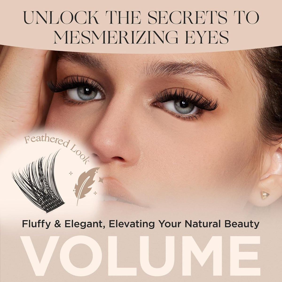 56D Cluster LashesThick Individual Eyelashes D Curl Wispy Lash Clusters Individual Russian Eyelash