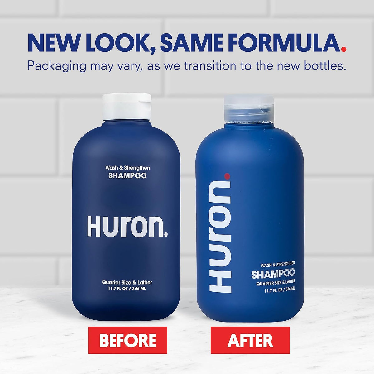 Huron Men's Shampoo - Mens Daily Shampoo for Full & Strong Hair- Nourishment for Men's Hair with