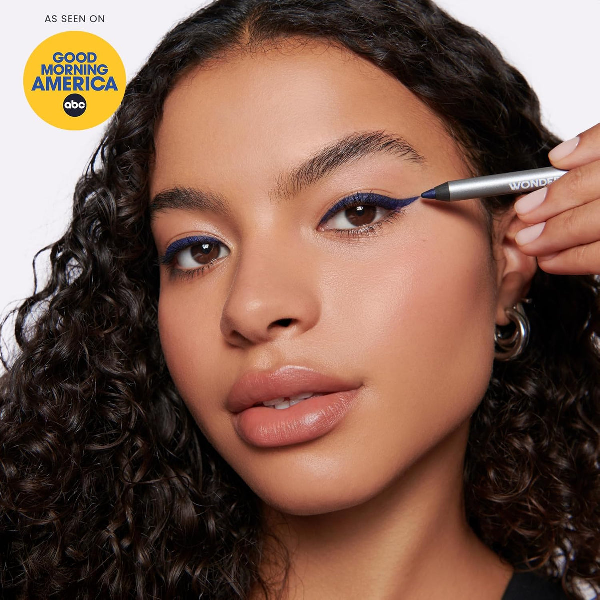 Wonderskin Eyeliner Pencil, 1440 Longwear Blue Glitter Eyeliner Pencil - Waterproof, Sharpenable &