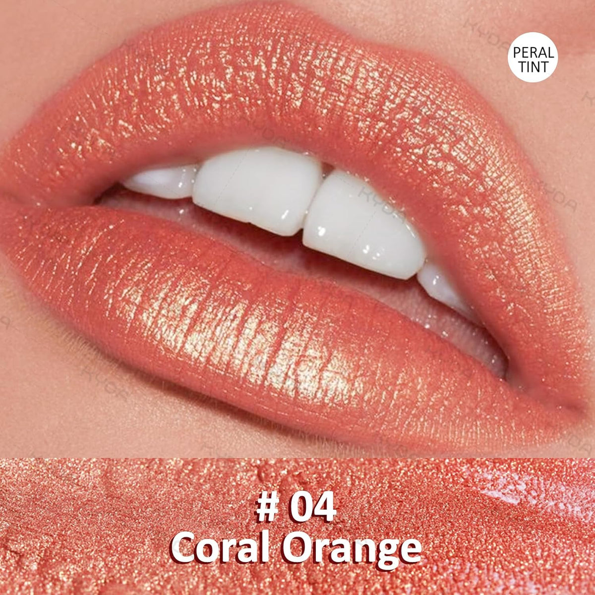 KYDA 2 Colors Shimmer Lipstick, Metallic Pearl Lipstick, Lasting Non-sticky Glitter Lips Color