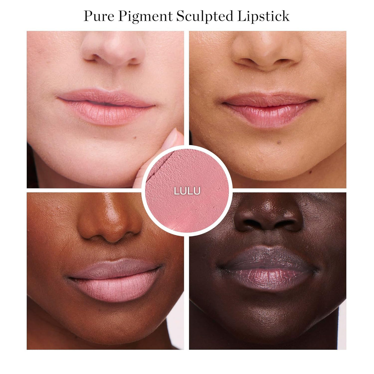 Ogee Full Bloom Sculpted Lipstick (Lulu - White Pink) - Long Lasting Organic Lipstick with Jojoba