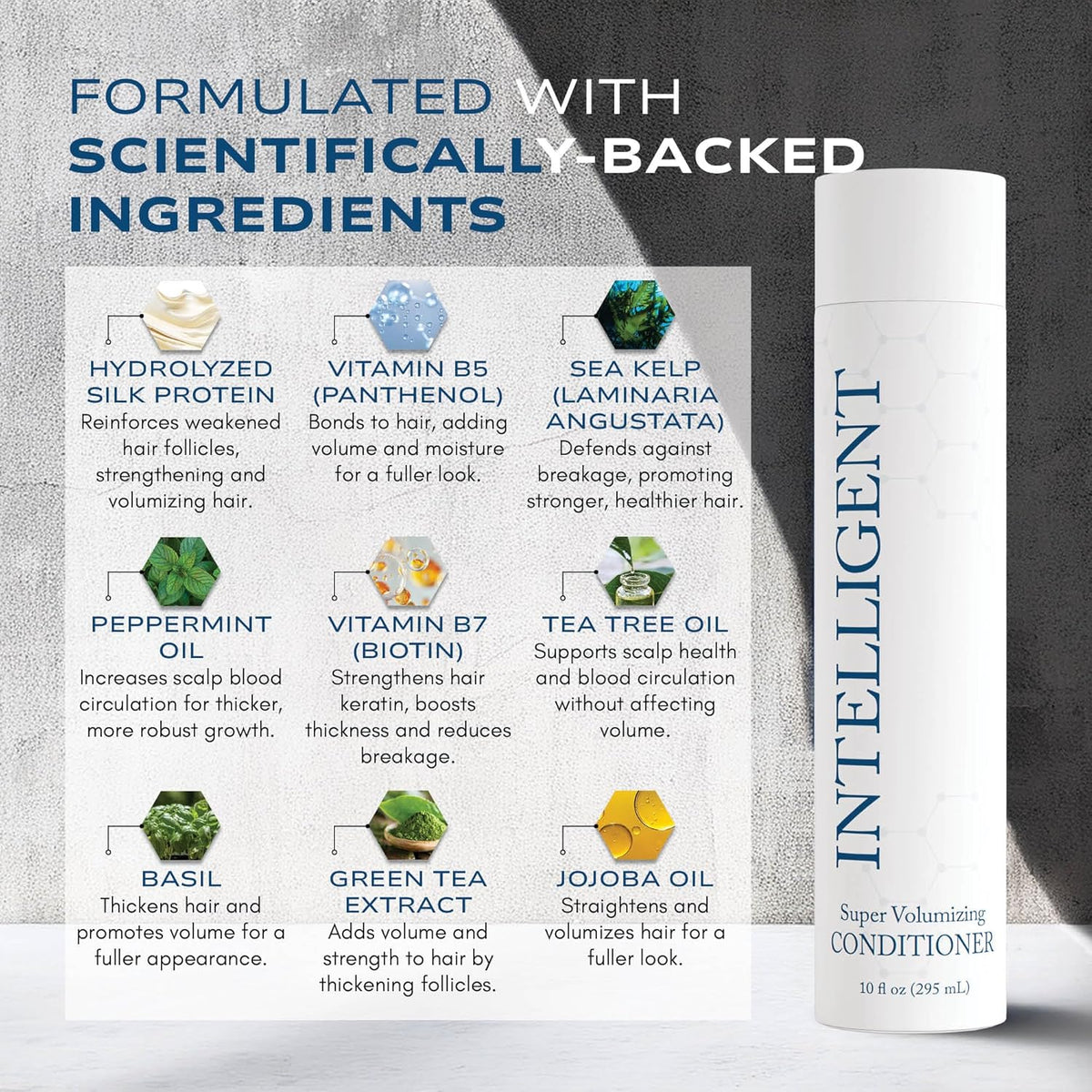 Intelligent Super Volumizing Hair Loss Conditioner - Strengthens Weakened Hair and Maximizes Volume