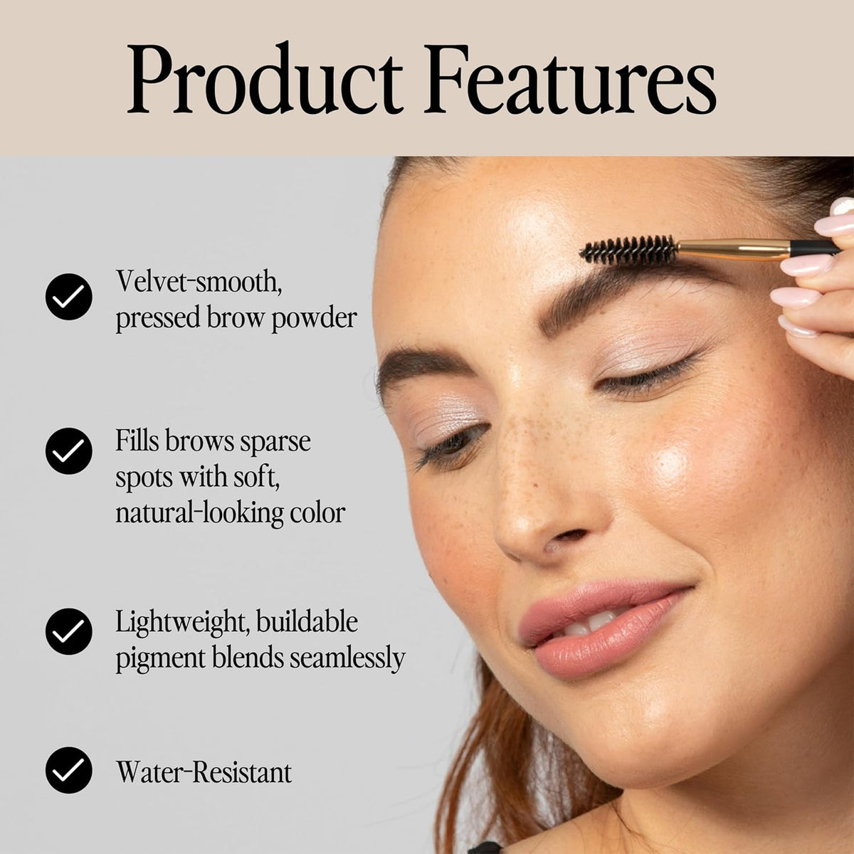 Billion Dollar Brows Eyebrow Powder in Taupe – Achieve Fuller, Fluffier Brows with Buildable