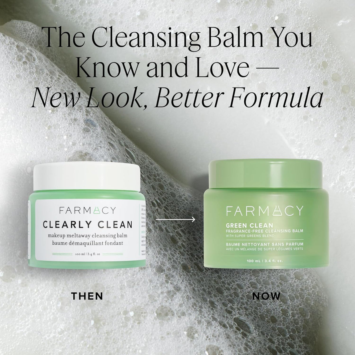 Farmacy Makeup Remover Cleansing Balm - Green Clean Waterproof Makeup Remover + Oil Based Cleanser