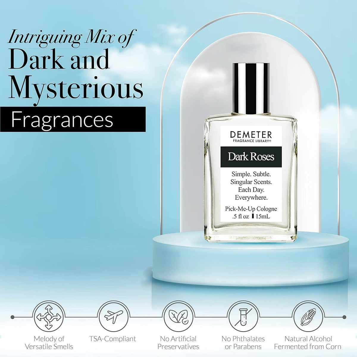 DEMETER Fragrance's Dark Flowers Humongous Miniature Set of 4 - Witching Hour - Dark Roses