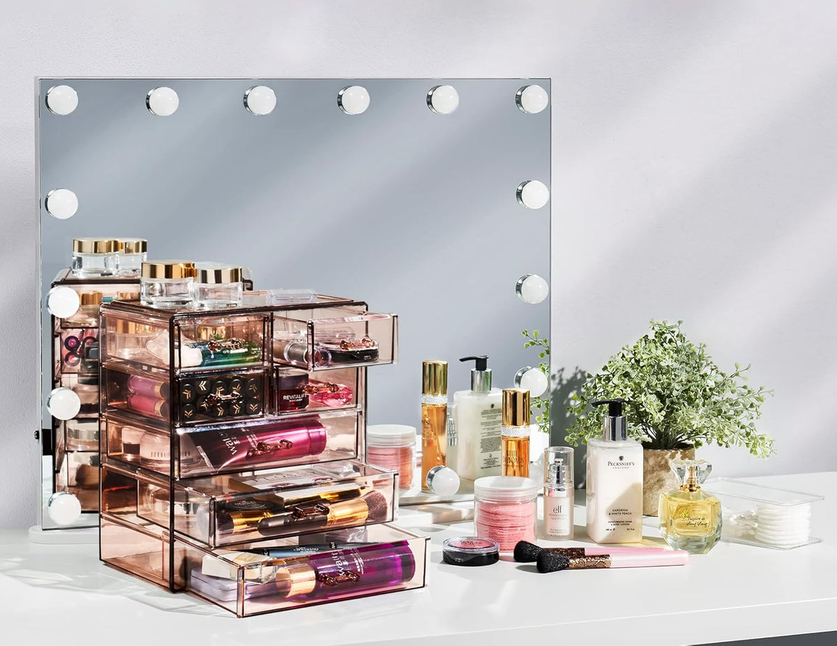 Sorbus Acrylic Makeup Organizer - Organization and Storage Case for Cosmetics Make Up & Jewelry