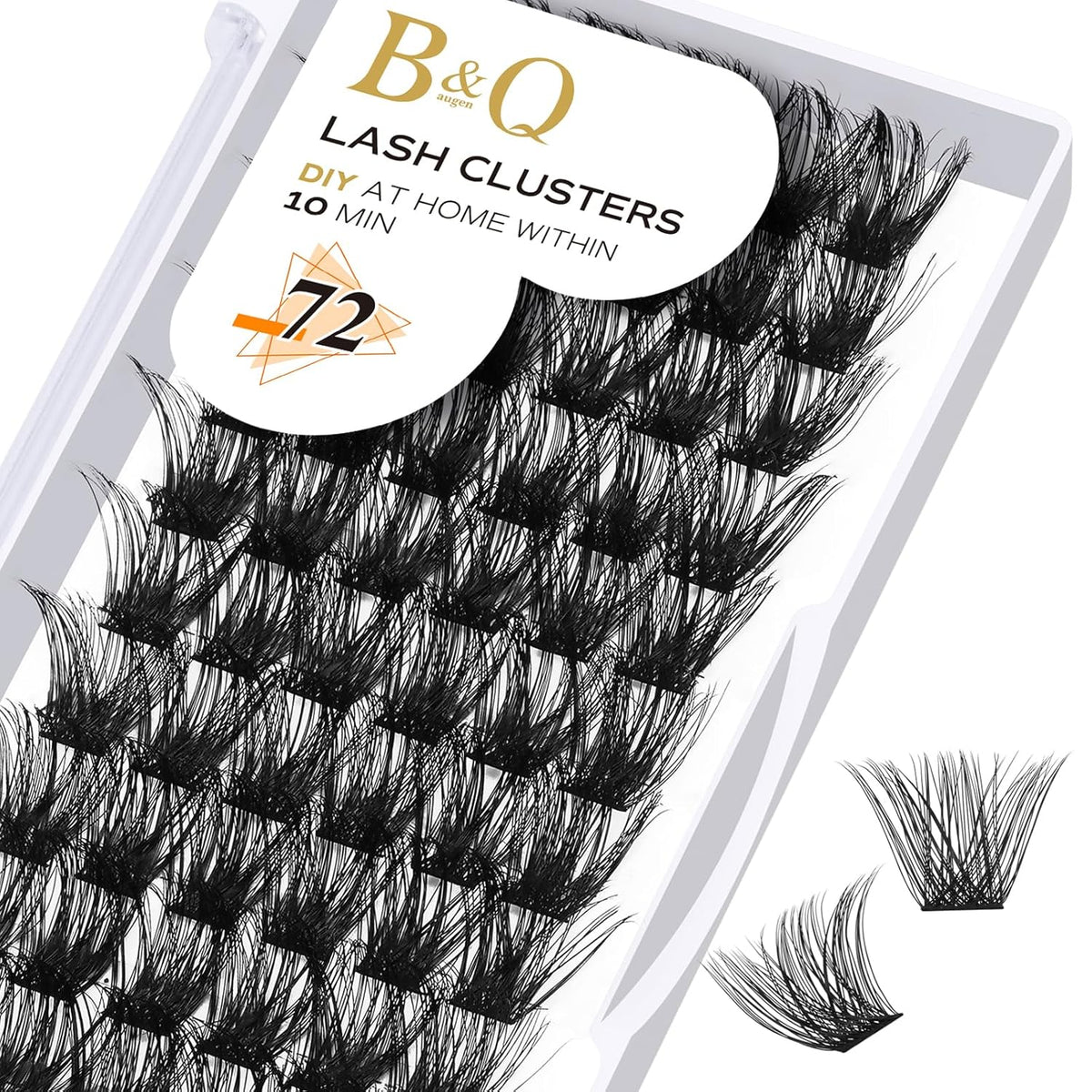 Lash Clusters B02 D Curl 14mm DIY Eyelash Extensions C D Curl B&Qaugen Mega Volume Individual