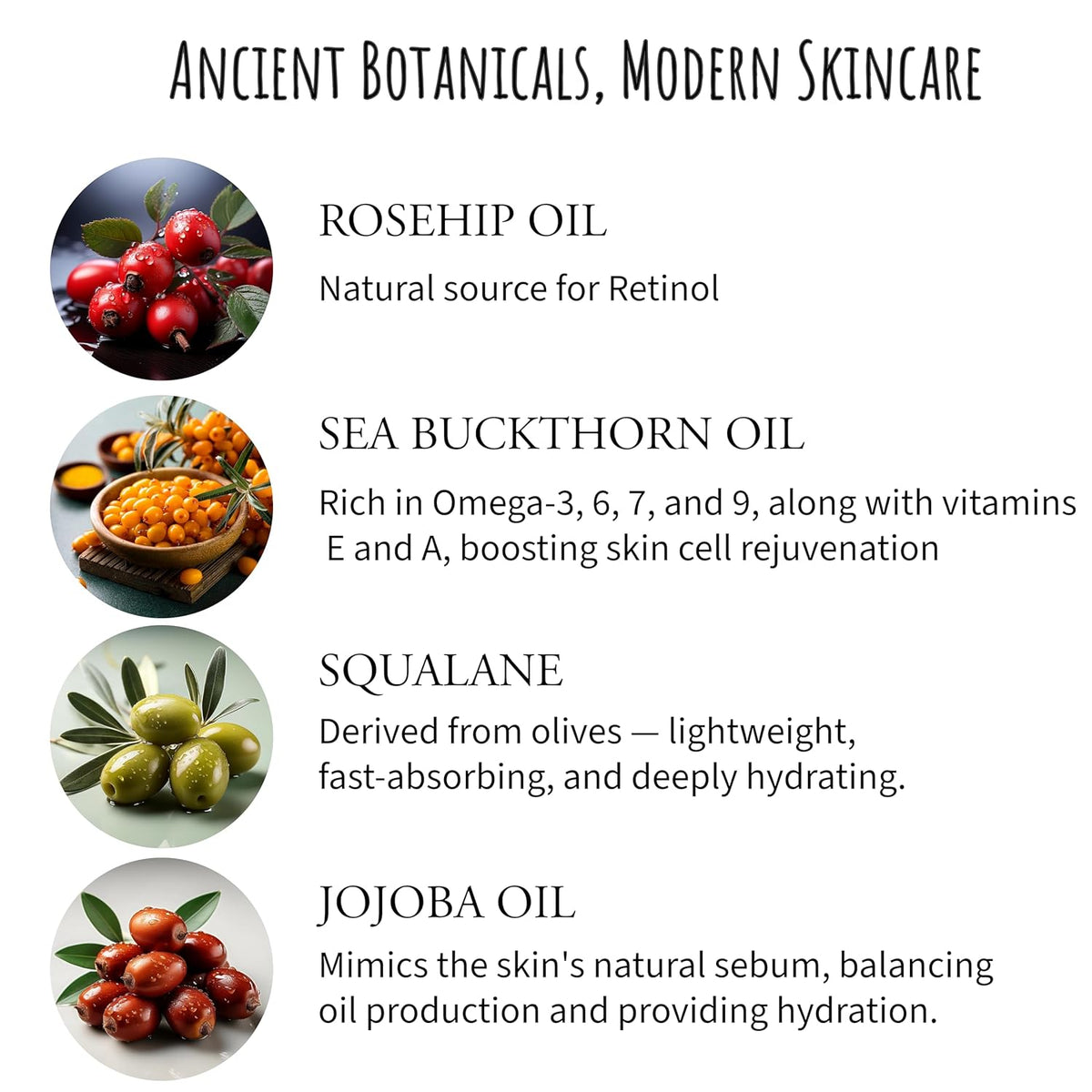 Civil Code Mesopotamian Face Oil – Organic Anti Aging Facial Oil for Women with Sea Buckthorn