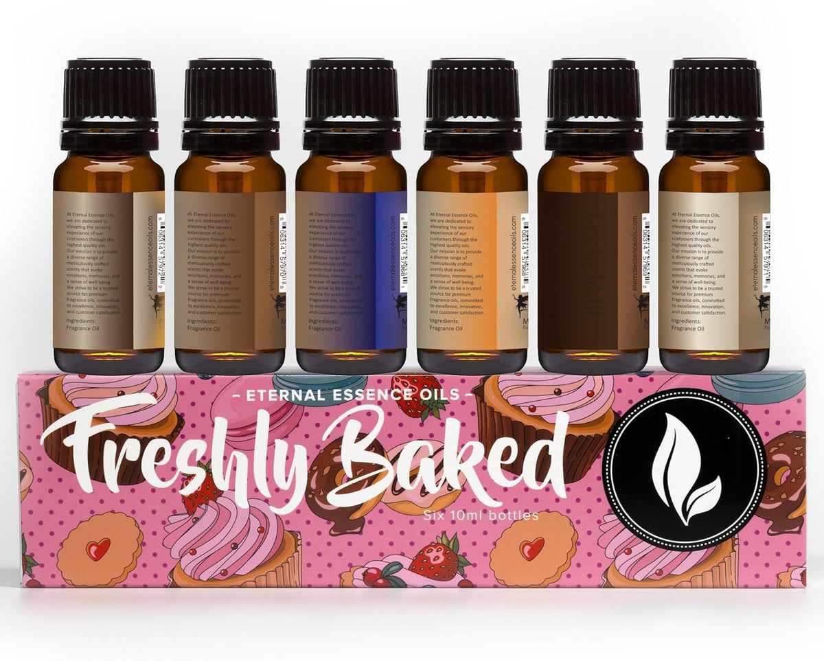 Eternal Essence Oils Freshly Baked Set of 6 Premium Fragrance Oils - Includes Blueberry Pancakes