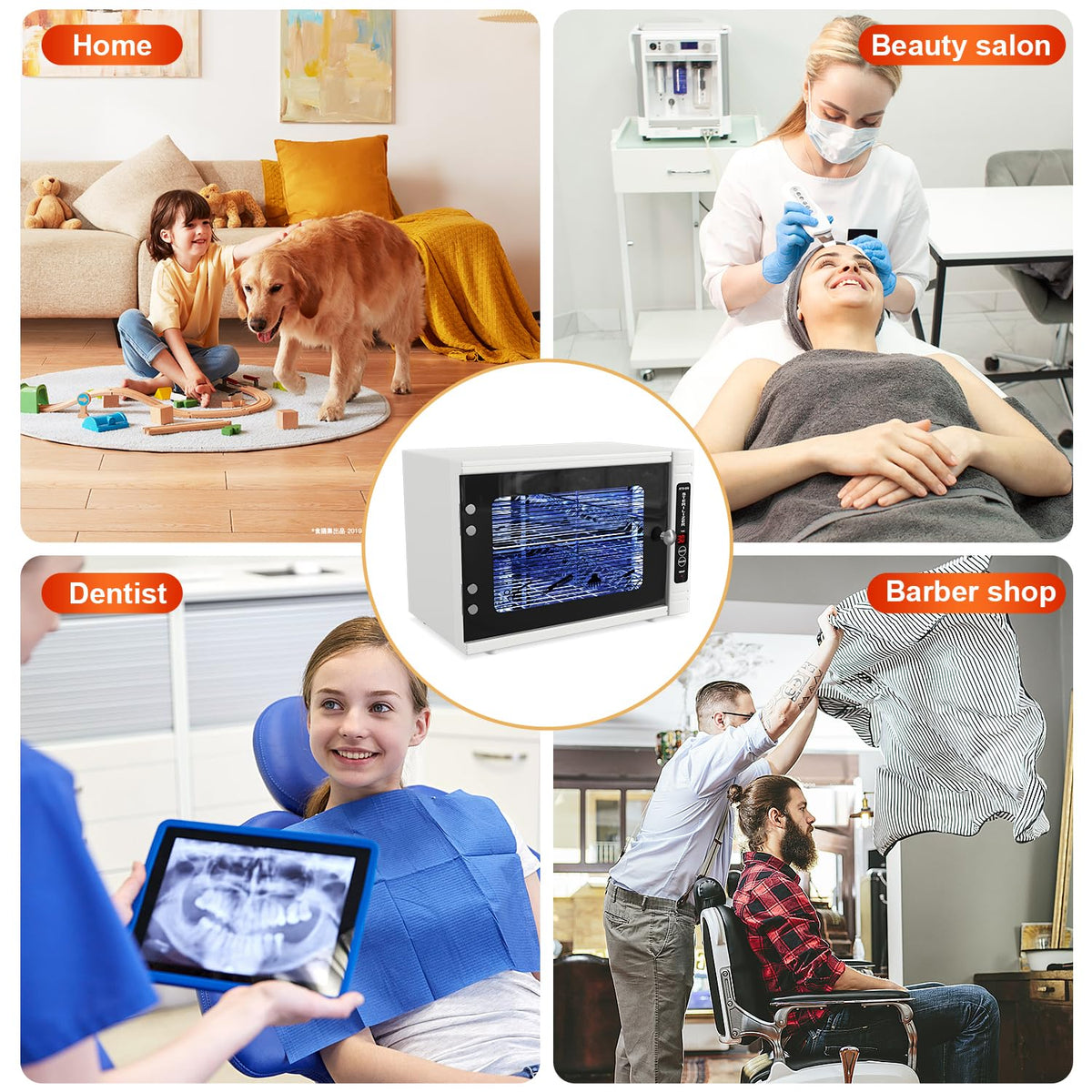 UV Sanitizer Cabinet. UV Light Sanitizer Box with Timer Setting, Suitable for Cleaning of Various