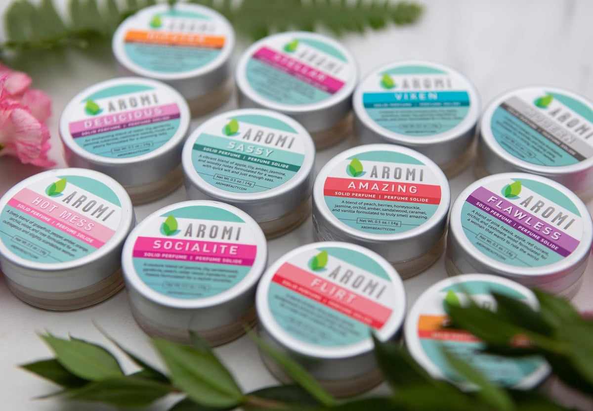 Aromi Hipster Solid Perfume | Earthy, Fruity Fragrance, Vegan, Cruelty-free, Patchouli, Vanilla