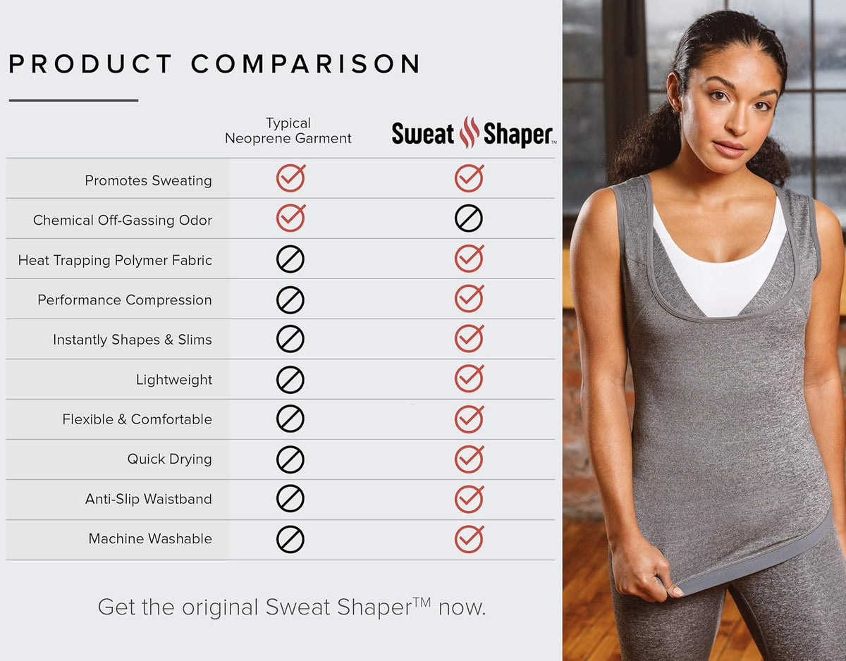 Sweat Shaper Premium Sauna Tank Top For Women, Slimming Sauna Shirt For Women, Sweat Vest for