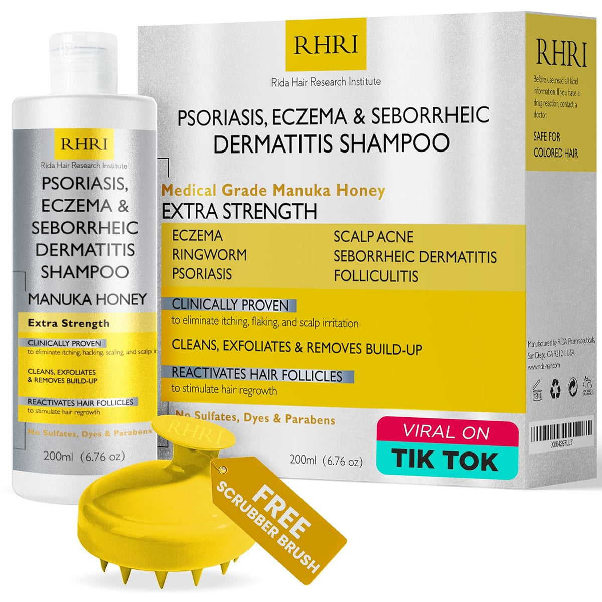 Psoriasis Shampoo for Men & Women | Itchy Scalp Treatment with Manuka Honey | Best for Eczema