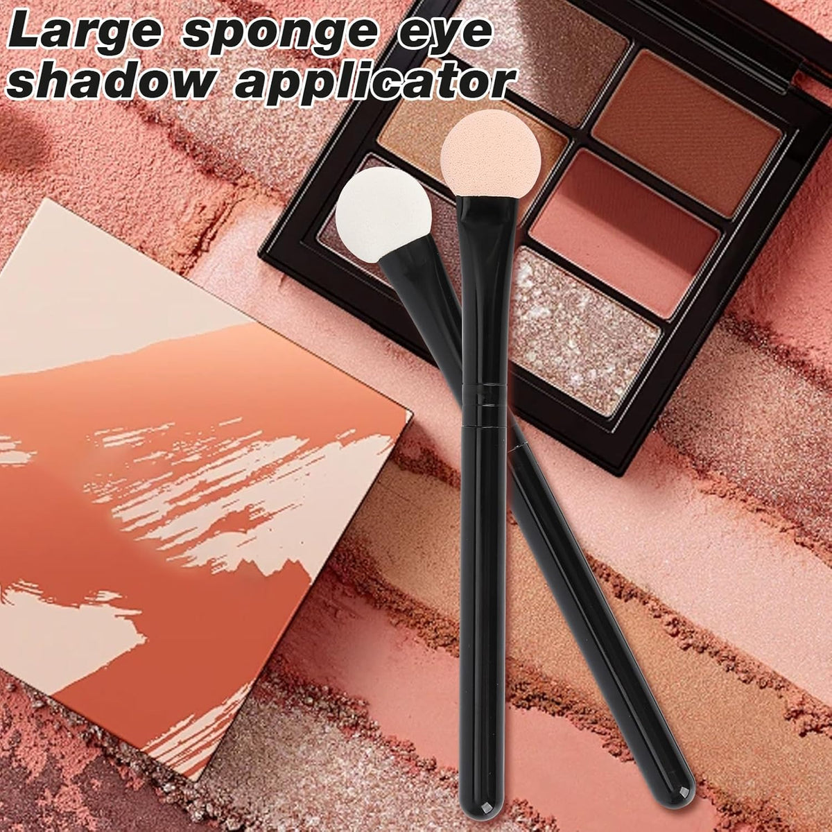 Eyeshadow Applicators Double Sided Sponge Makeup Brushes Reusable 8Pcs Round Foam Eye Shadow