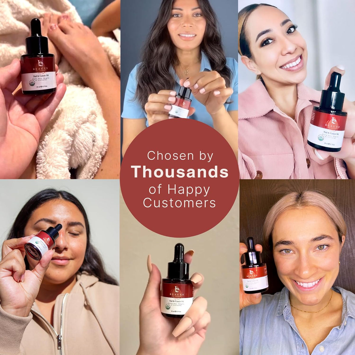 Organic Nail and Cuticle Oil - USA Made Nail Oil for Growth & Strength with Jojoba and Vitamin E